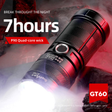 Super Bright Powerful Led Flashlight Tactical Rechargeable Torches Light Usb Hunting Police Military Zoomable Flashlights